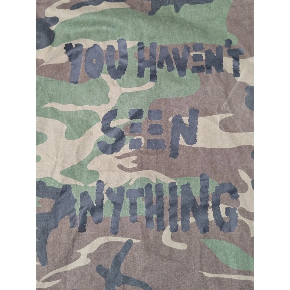 ZARA MAN YOU HAVEN'T SEEN ANYTHING‎ Men Medium Green Camo Utility Jacket